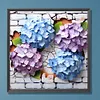 Flowers Wall-Paint By Numbers Acrylic Painting 40*40CM