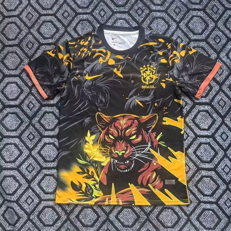 2026-27Brazil Cheetah Special Edition Yellow Jersey - Fan Version