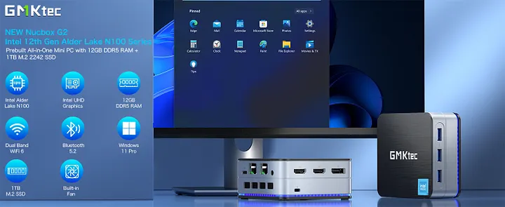 た*む様 GMKtec NucBox G2 Intel N100　新品同様 GMK「NucBox G2」のスペックまとめ！Intel N100搭載のコンパクトなミニ