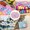 DIY Chunky Chenille Yarn Arts Crafts Supplies Jumbo Chenille Yarn for Crocheting