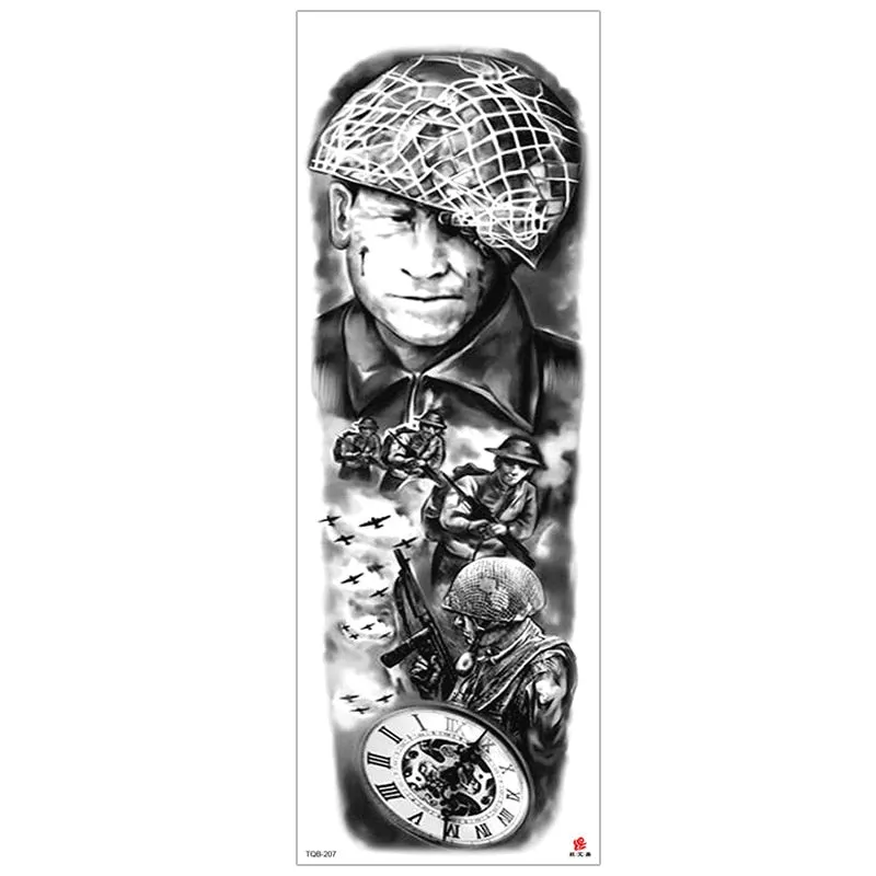 temporary tattoos for men robot full arm sleeve tattoo mechanical lion tiger waterproof tatto fake tatoo stickers body tatoo art