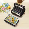 (US Local)Diamond Painting Card Holder Coin Purse Diamond Art Wallet for Women (Sunflower)