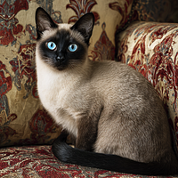 Siamese Cat Elegance - Diamond Painting