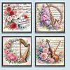 (US Local)4Pack Flower-Special Shaped Diamond Painting Kit(30x30cm)