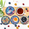 A Set (6 PCS) Wooden US Flag - 5D DIY Coaster