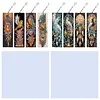 (US Local)8Pcs DIY Phoenix Diamond Painting Art Bookmarks with Crystal Pendants for Gift