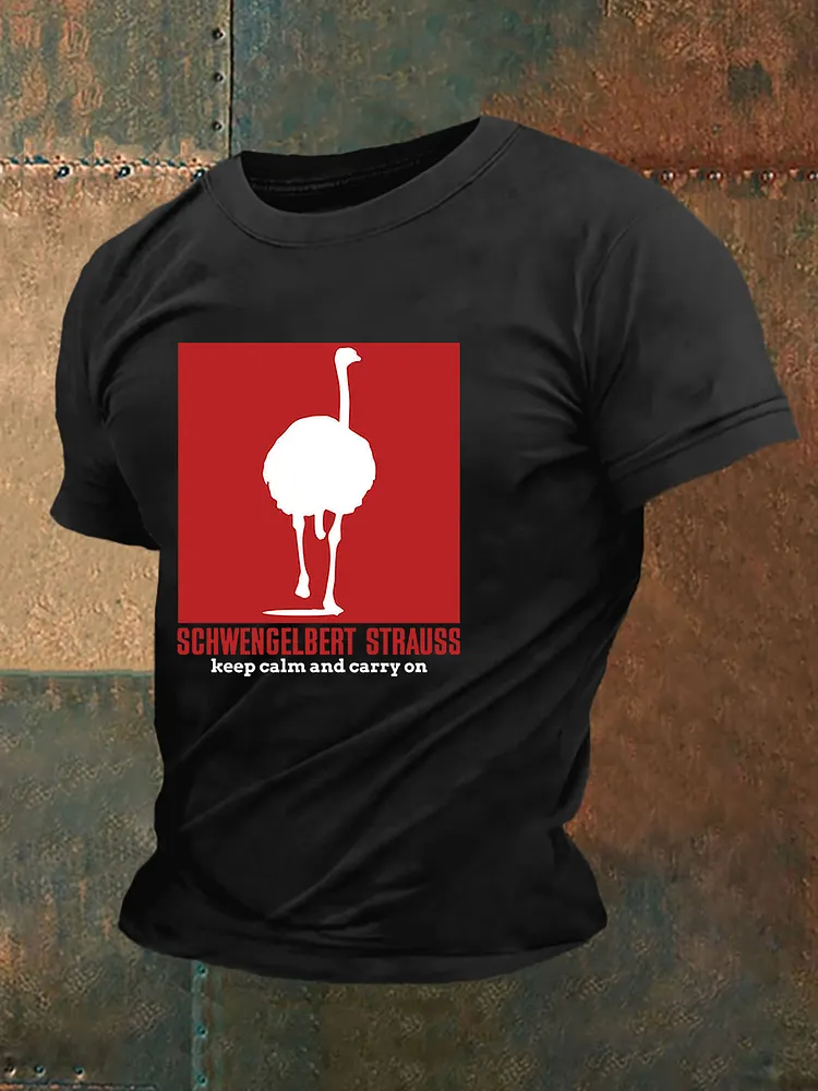 Kurz&auml;rmliges T-Shirt f&uuml;r Herren Sch wenge lbert Strauss