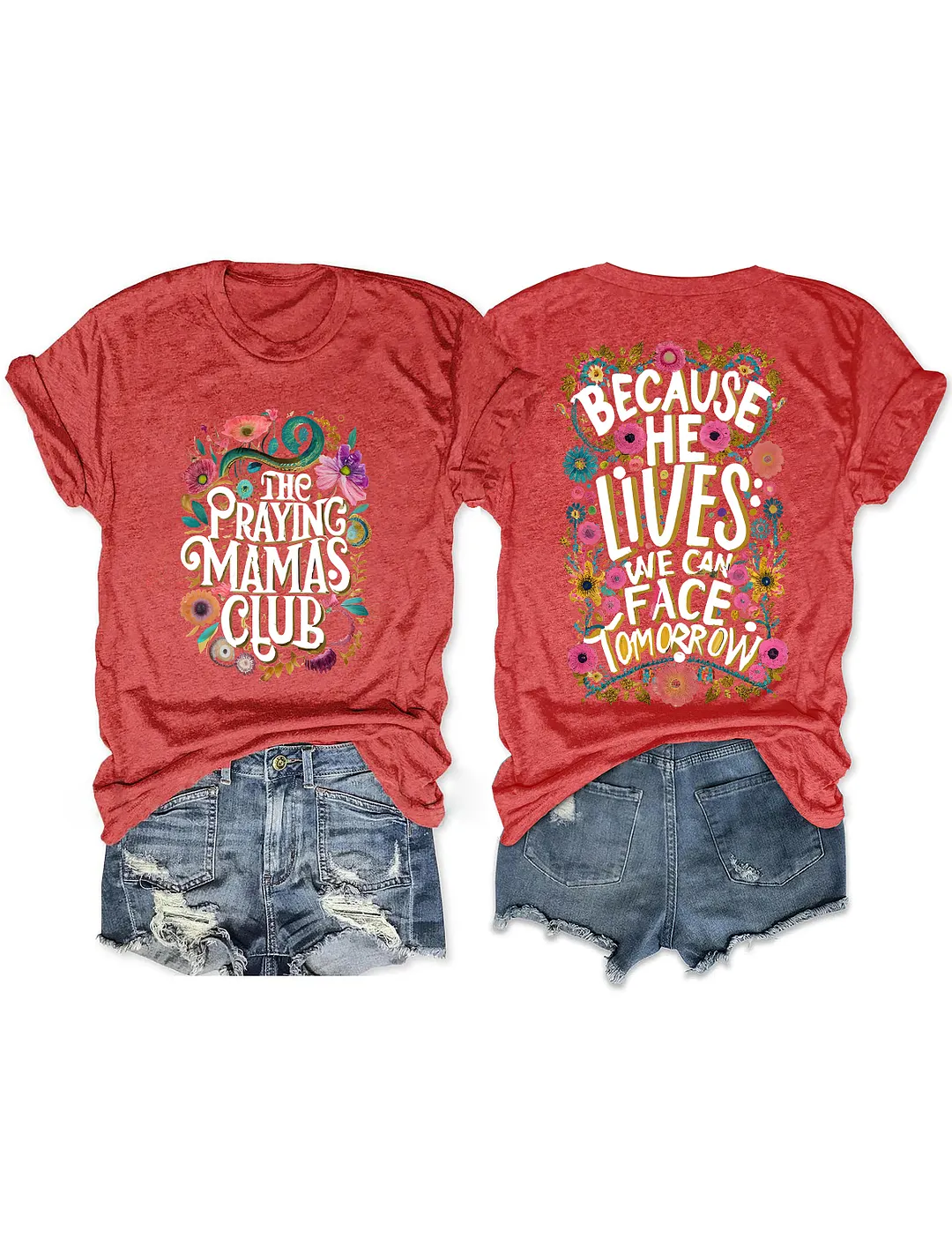 Praying MAMAS Club Christian T-shirt