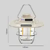 LED Camping Lamp Dimmable Retro Camping Lighting with Hook for Outdoor Equipment