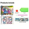 2pcs DIY Diamond Art Diamond Dot Card Pack Diamond Painting Coin Pouch (Elephant)