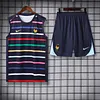 2024 France pre-match training Color Pattern Jersey+Shorts 1:1 Thai Quality