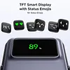 Q Pai Robot Magnetic Wireless Stand Power Bank Qi 7.5W Wireless Power Bank PD 20W USB C Battery Pack With Foldable Stand And TFT Display