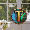 >SALE<Double Sided Letter T  Diamond Drawing Hanging Ornament for Home Decor