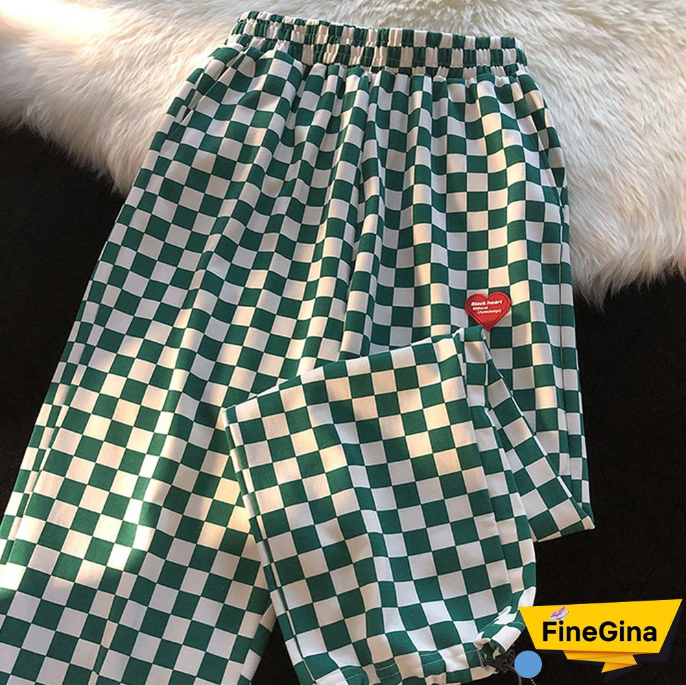 Plaid Heart Slacks