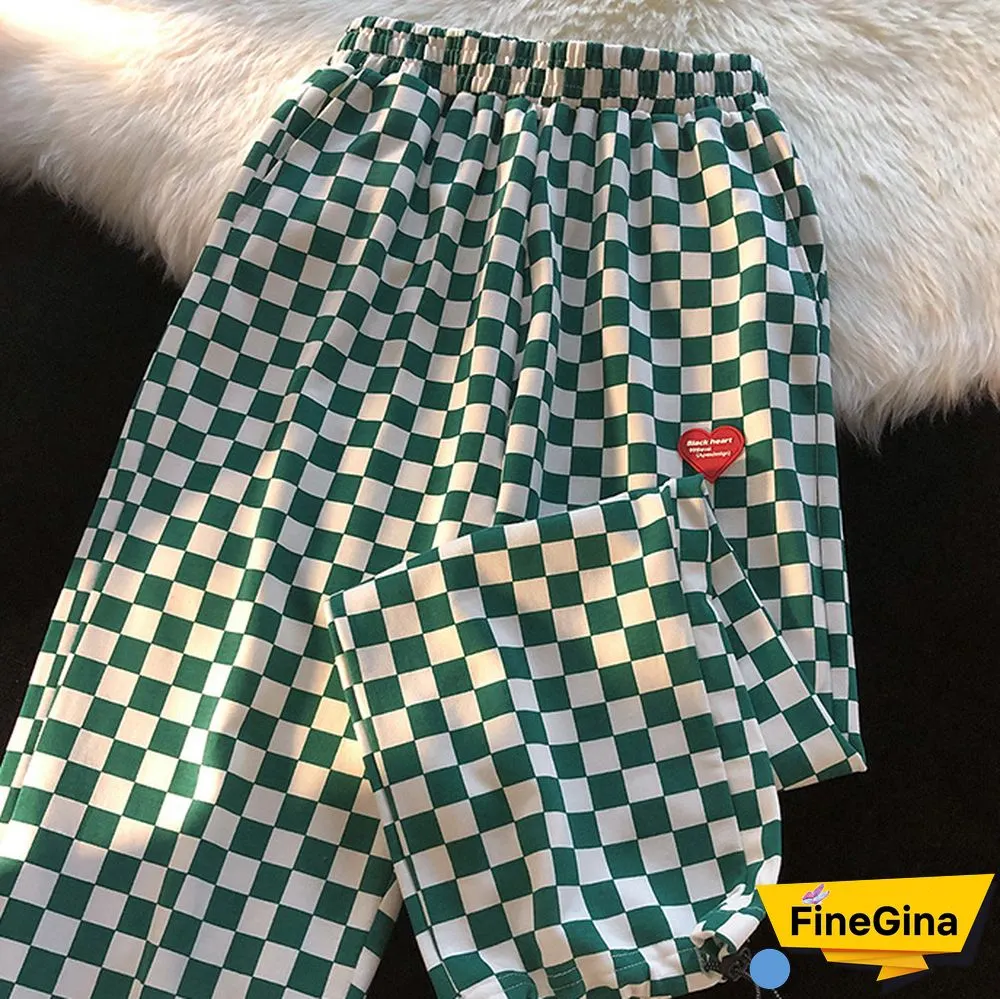 Plaid Heart Slacks
