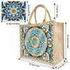 Diamond Painting Mandala Linen Tote Bag Replaceable Canvas for Women
