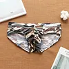 Men's Low Waist Camouflage U Bulge Pouch Briefs
