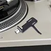 Turntable Headshell with 4 Lead Wires Aluminum Alloy Phono Headshell Mount Replacement for LP Vinyl Pickup Record Player Phonograph