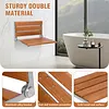 [US Local Warehouse] 17.7inch Bathroom Safety Shower Chair with Back Anti-Slip for Elderly & Disabled