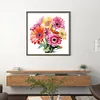 Watercolor Assorted Gerbera Flower-11CT Stamped Cross Stitch 40*40cm
