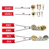 2-in-1 Stainless Steel Key Decoder Portable Precision Hook And Pickup Hand Tool