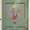 Diamond Painting Animal And Flower Hanging Clock Pendant Kit for Decoration