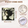 (US Local)Paint By Numbers Kit On Canvas DIY Oil Art Girl Picture Home Wall Decor40x40cm