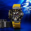 Zegarek męski Casio FROGMAN MRG-BF1000E-1A9 Ż&oacute;łty Dura Soft Viton Strap