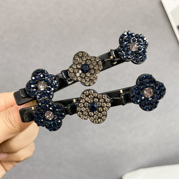 Sparkling Crystal Stone Braided Hair Clips🎁Best Christmas Gift For Your Girls
