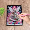 (US Local)50-Page A5 Christmas Tree Diamond Painting Notebook for Adult Holiday Gift