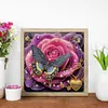 Fleurs De R&ecirc;ve Et Papillons-Peinture Diamant En Forme Sp&eacute;ciale-40 * 40CM