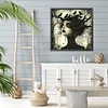(US Local)Paint By Numbers Kit On Canvas DIY Oil Art Girl Picture Home Wall Decor40x40cm