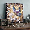 Pearl Butterfly-Partial Special Shaped Diamond Painting 30*30CM
