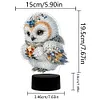 Cute Owl DIY Diamonds Painting Table Lamp 5D DIY Diamond Painting Night Light