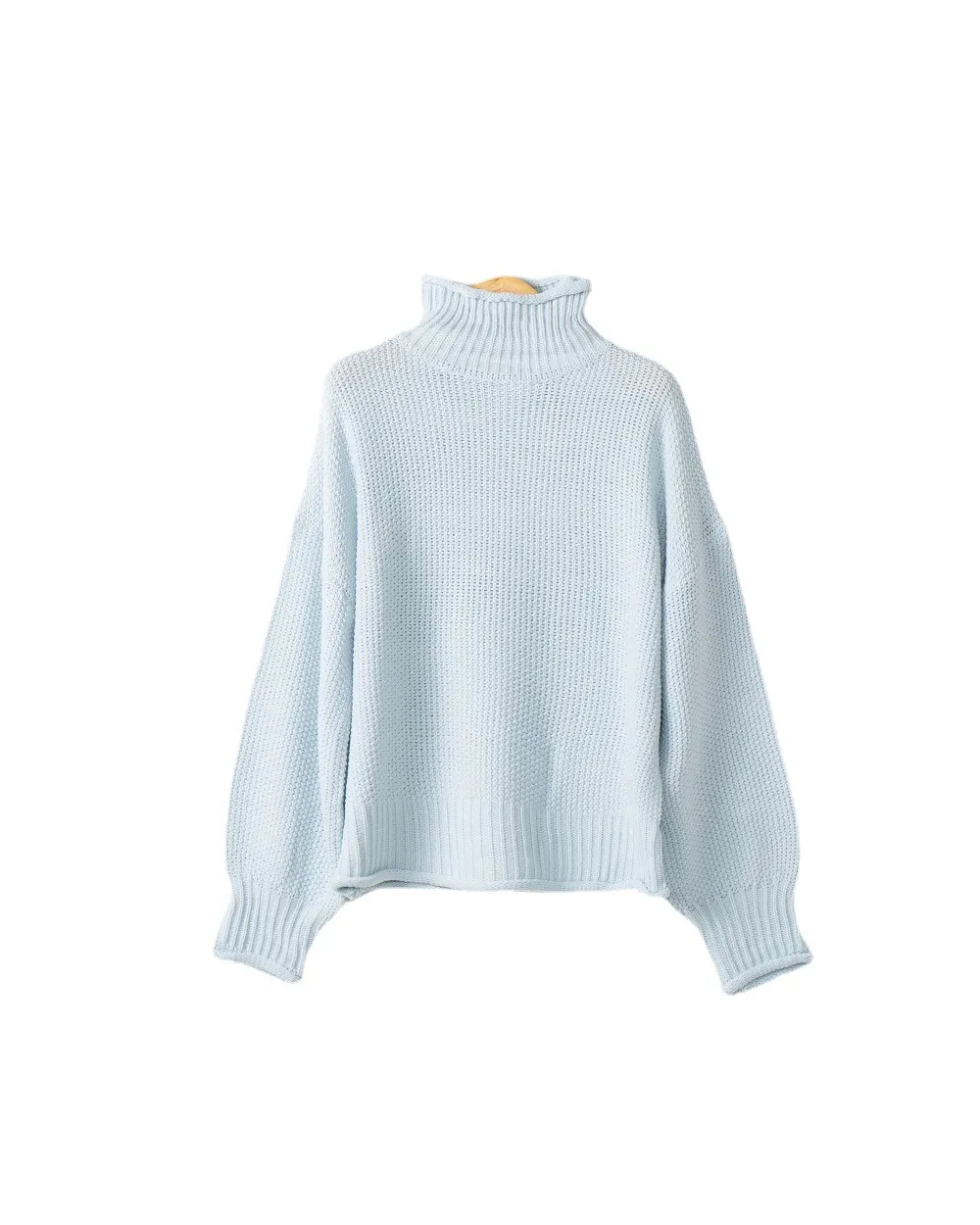 Uveng Uveng Women's WISH Turtleneck Long Sleeve Jumper Loose Casual Knit Sweater Women