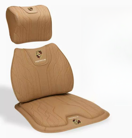 Napa Leather Car Seat Cushion Lumbar Seat Cushion