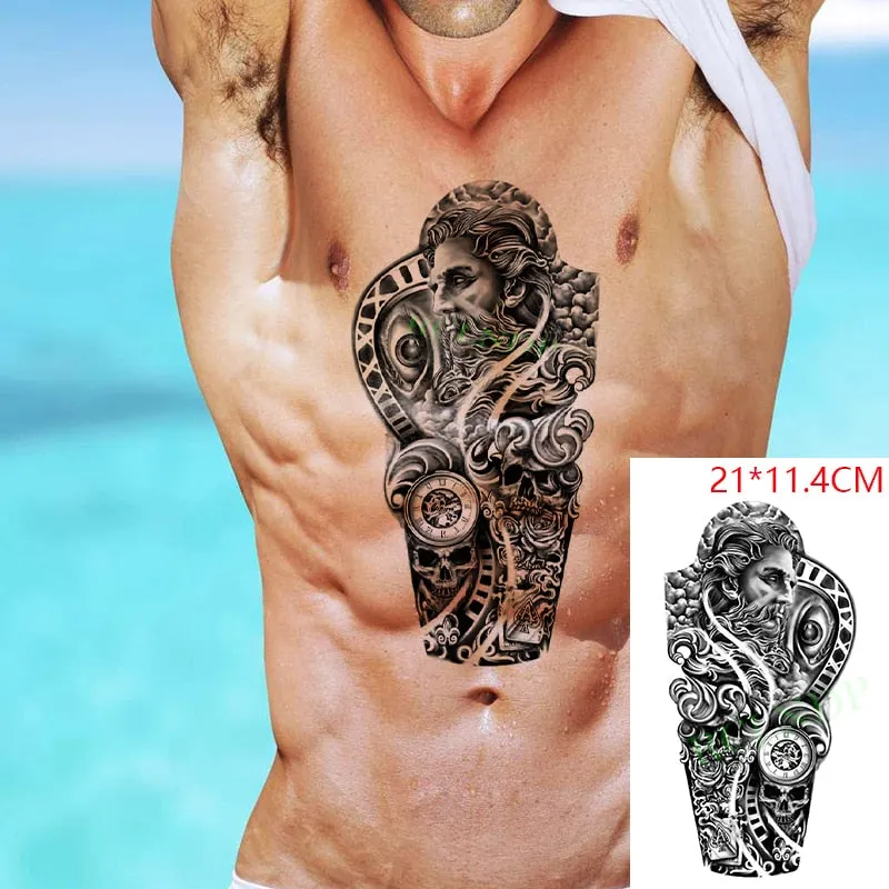 Waterproof Temporary Tattoo Sticker protector of Ancient Egypt Egyptian totem Anubis fake tatto flash tatoo for men women girl