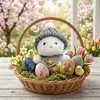 Handmade Mini Bunny Hug Cute with Gift Box Card Soft Floppytiny Easter Bunnie Best Gifts for Bunny Easter Holiday Birthday
