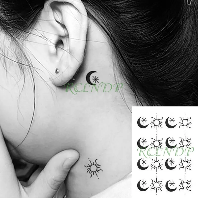 Waterproof Temporary Tattoo Sticker Wings Feather Small Element Fake Tatto Flash Tatoo Hand Arm Chest Art for Kids Men Women