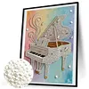 Diamond Painting-DIY Special Shaped Drill Pearl Painting Piano(35x45cm)