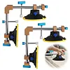 [US Local Warehouse] 2 Pack 90 Degree Stone Seam Joiner with Suction Cup for Marble Slab Installation