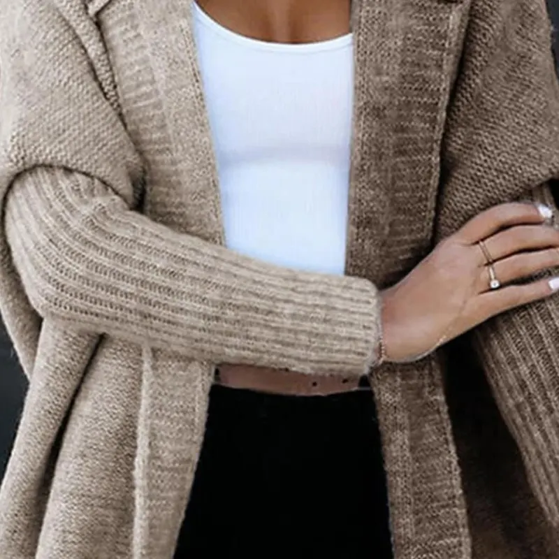 Athvotar Athvotar Hooded Knitted Cardigan Women's Long Sweater Women's Coat In The Autumn And Winter Of 2025