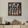 (US Local)Paint By Numbers Kit On Canvas DIY Oil Art Girl Picture Home Wall Decor40x40cm