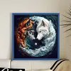 Tai Chi Wolf-11CT Stamped Cross Stitch 50*50cm/19.69*19.69in