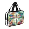 DIY Diamond Art Rhinestone Makeup Bag Crystal Transparent PVC Storage Pack Kit
