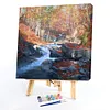 Autumn Woods-Paint by Numbers Acrylic Painting 40*40CM