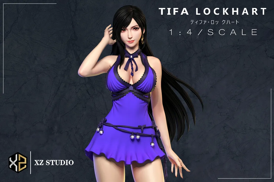 1/4 Scale Purple Dress Tifa Lockheart - (FF7) Final Fantasy VII