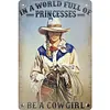 (Multi Style)Cowgirl - Panneaux en &eacute;tain m&eacute;tallique(20*30cm/30*40cm)