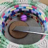 Boho DIY Suncatcher Macrame Kit Decorative Handmade Mandala Ring Thread Kit Party Supplies for Holiday Wall Art Crafts Decor