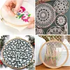 (US Local)2Pcs Round Embroidery Hoops DIY Sewing Tool for DIY Sewing Craft (20cm)